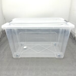 boîtes de rangement empilables en plastique transparent 40 cm 20 l 40 x 32 x 24,5 cm