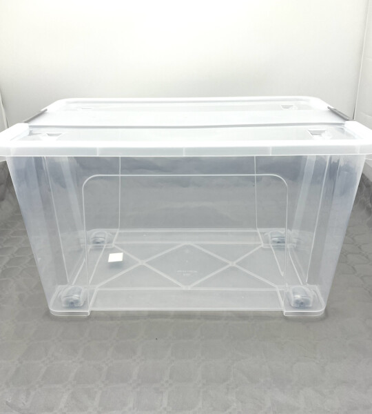 boîtes de rangement empilables en plastique transparent 40 cm 20 l 40 x 32 x 24,5 cm