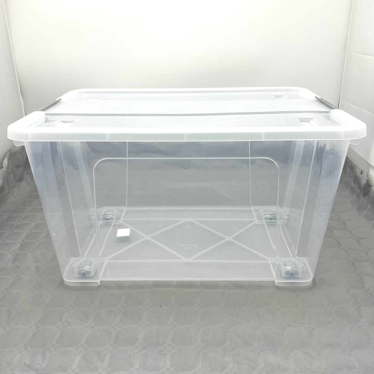 boîtes de rangement empilables en plastique transparent 40 cm 20 l 40 x 32 x 24,5 cm