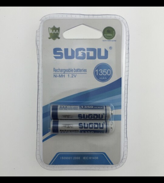 Sugdu Rechargeable batteries 1600 mAh